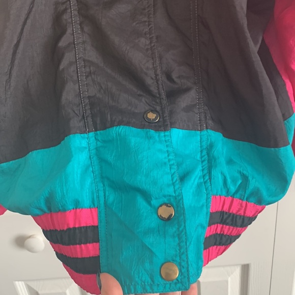 Vintage 80s style windbreaker / collared jacket size XL - Picture 6 of 8